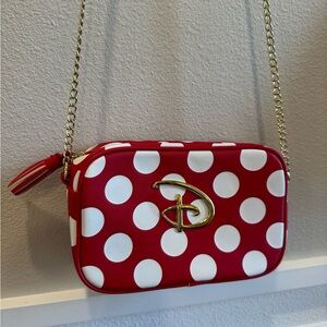 DISNEY LOGO LOUNGEFLY CROSSBODY BAG